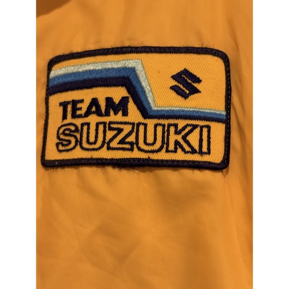 Vintage Team Suzuki Jacket Windbreaker Mens L Yellow 90s Jacket Swingster - Picture 4 of 16
